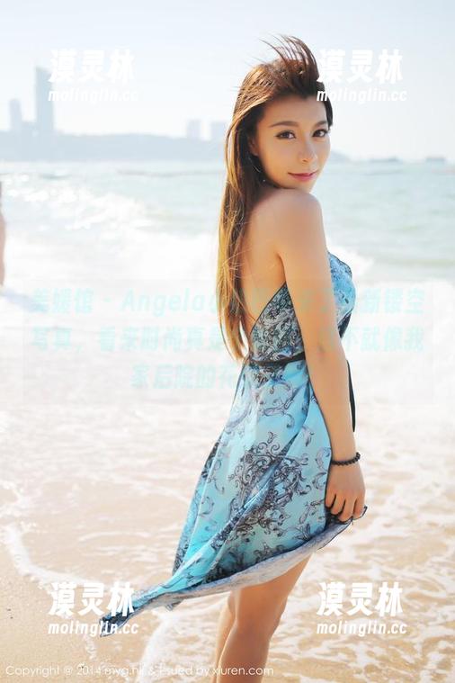 美媛馆 - Angela小热巴带来了最新镂空写真，看来时尚真是个轮回，这不就像我家后院的花架子嘛！